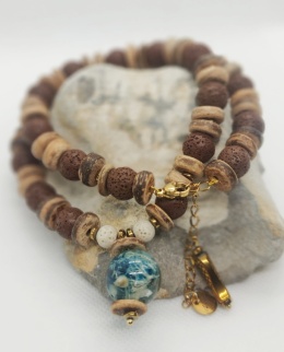 Kamykbijoux.pl – naszyjnik Kamyk Bijoux,wisiorek z żywicy epoksydowej, naszyjnik handmade, naszyjnik ze stali chirurgicznej